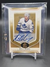 2020-21 UD SP Legends Gold Signatures Bill Berg Toronto Maple Leafs 