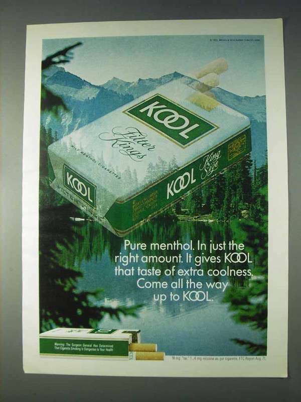 1972 Kool Cigarettes Ad