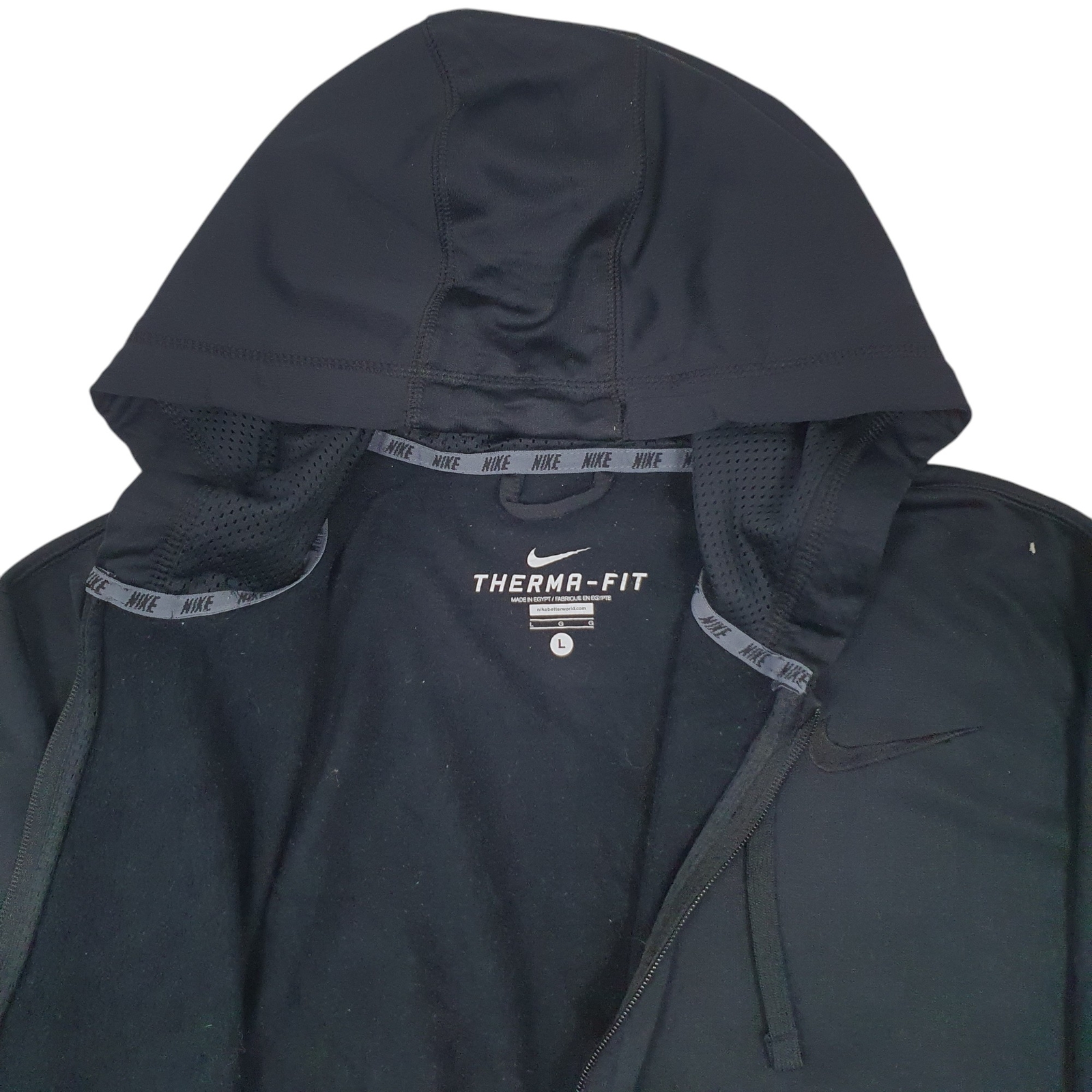 NIKE Full Zip Therma-Fit Jumper Sweatshirt Mens L image 3