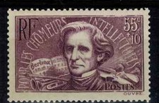 TIMBRE FRANCE N° 382- AU PROFIT DES CHOMEURS INTELLECTUELS  - NEUFS** ANNEE 1938
