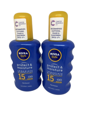 NIVEA SUN UV Dry Protect Transparentes Sonnenspray – LSF 30, 200 Ml, Schnell Einziehend & Wasserfest