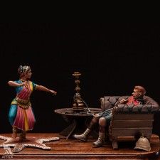 Dance for Scottish Officer Black Watch 54mm Painted Toy Soldier Pre-Sale  Art