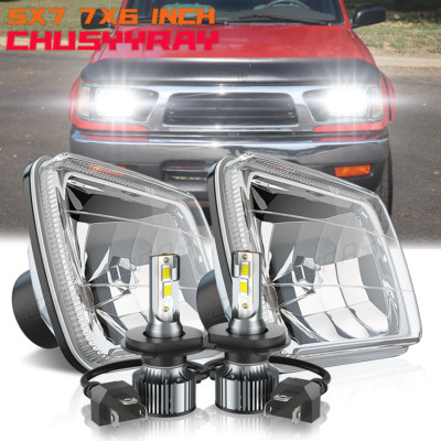 Pair Fit Toyota Tacoma 1995 1996 5X7'' 7x6'' INCH LED Headlights HI/LO Beam