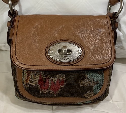 Fossil Maddox Multi Tapestry Leather 
