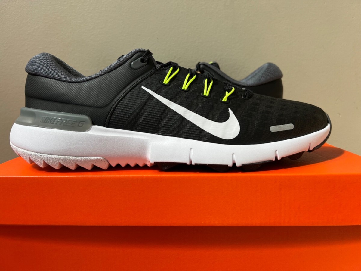 Nike Free Golf NN Golf Shoes Black Iron Grey Volt White FN0332-001
