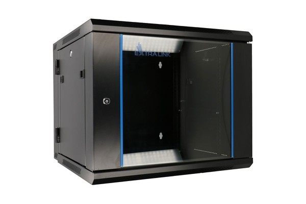 Extralink Wandmontage-Netzwerkschrank - Schwarz, 60x60cm (‎EX 