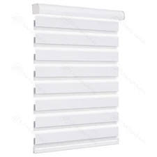 Changshade CUSTOM Made 85% Blackout Cordless Window Blinds Zebra Roller Shade