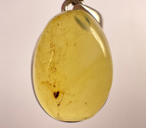AMBER Crystal Pendant - Sterling Silver Fine Stone Necklace Jewelry Gift, 53452 - Picture 2 of 5