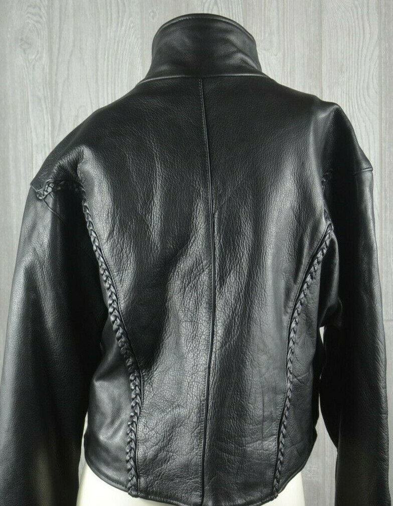 Unik Ultra Women's XL Leather Motorcycle Jacket Quilt… Gem