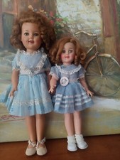 Shirley TEMPLE DOLLs YOUNGER ShirleyAnd Older Shirley In Their Beautiful Dresses