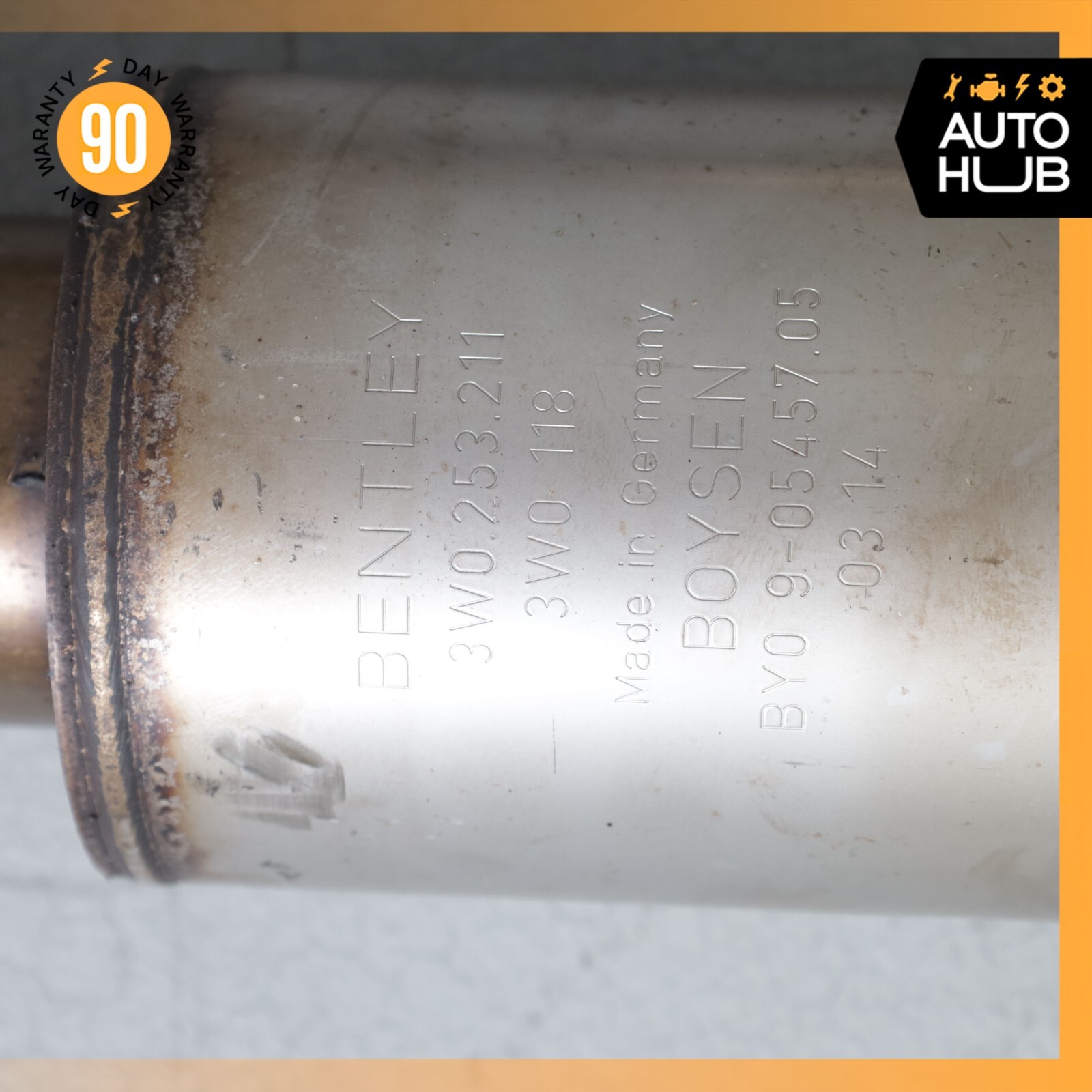 Bentley Flying Spur Sedan 4.0L Middle Exhaust Center Resonator Silencer OEM 44k