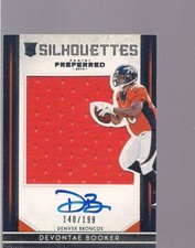 DEVONTAE BOOKER SILHOUETTES ROOKIE PATCH AUTO 140/199 2016 PANINI PREFERRED