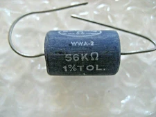 1 x NOS 56K Ohms Dale 3/4 Watt Non Inductive Wirewound Resistors! 1950s!