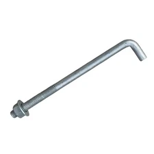 Sandbaggy 5/8" x 10" Threaded Concrete Anchor L-Bolts - Hot Dipped Galvanized