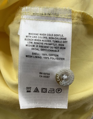 Columbia PFG Bonehead Shirt Mens Medium M Yellow Fishing Outdoors Vented Relaxed - Picture 9 of 10