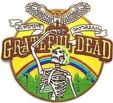 Grateful Dead Embroidered Rock Iron on Patch Applique