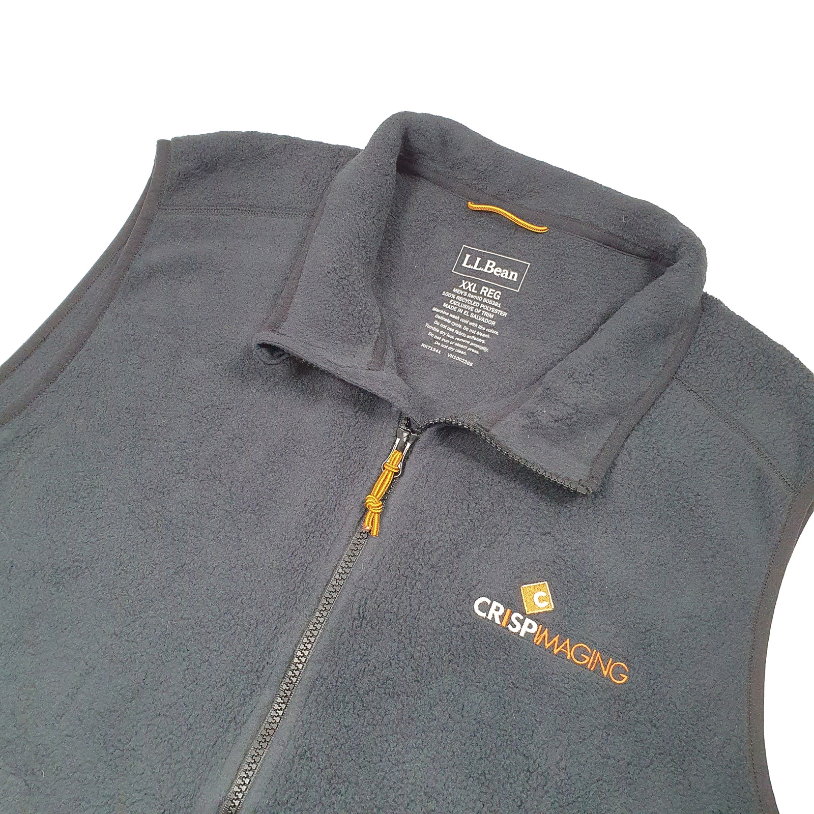 Mens LL BEAN Polyester Gilet Fleece Jumper L image 2