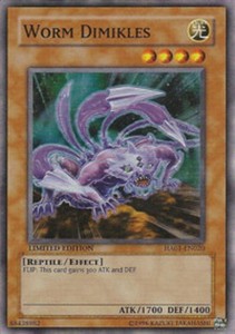 Worm Dimikles - HA01-EN020 - Super Rare - Unlimited Edition x3 - Near Mint