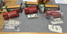 3 1949 Texaco White Tilt Cab Tank Truck - Locking Bank - 13 NEW Ertl MIB