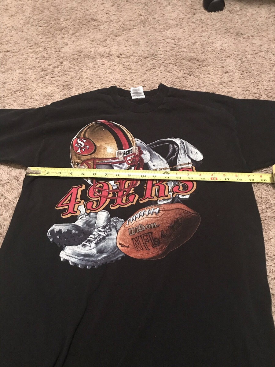 90s USA製 Fruit of the Loom サンフランシスコ49ers Vintage San Francisco 49ers Shirt Single Stitch Fruit Of The