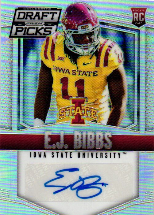 2015 Panini Prizm Collegiate Draft Picks #182 E.J. Bibbs Autographs Prizms