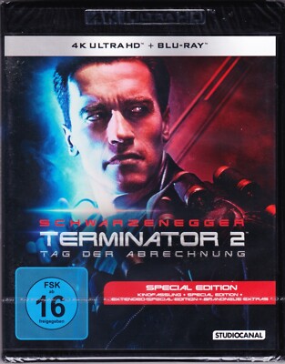 TERMINATOR 2 - SCHWARZENEGGER,ARNOLD/HAMILTON,LINDA  2 ULTRA HD BLU-RAY NEU