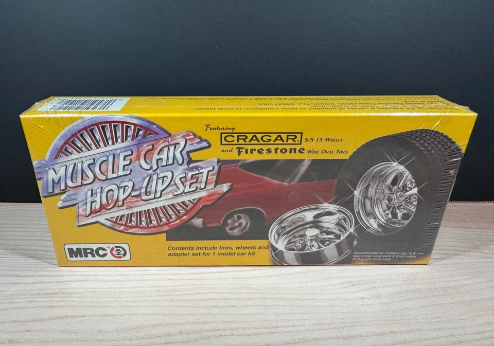 MRC MUSCLE CAR HOP-UP SET CRAGAR FIRESTONE KIT #BB102 RARE VINTAGE SEALED NIB - Image 2 of 4