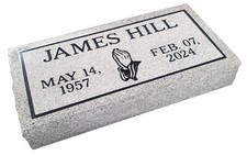 Headstone-grave marker- small-engraving included-multiple design choices