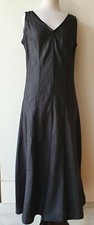 Vintage BROWN SUGAR Womens Black Sleeveless Long Dress Size 10