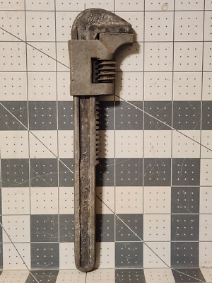 *DESTROYED* Ford Script Barcalo 9in Adjustable Wrench: WALL HANGER. FREE Ship-48