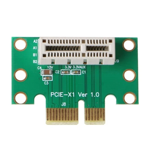 PCI-Express 1X Riser Card 90° Card 1U Height Computer Server PCIe Socket Adapter