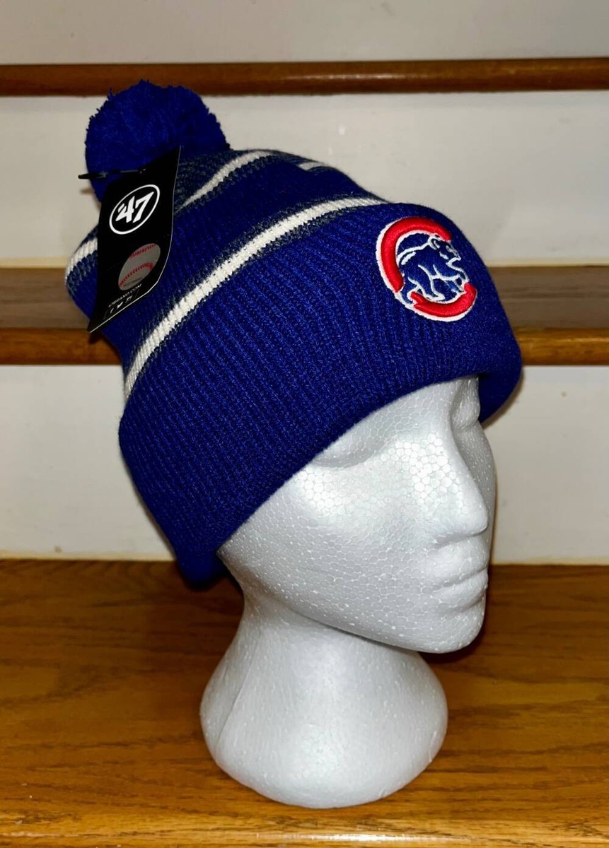 MLB CHICAGO CUBS KNIT POMPOM HAT~STOCKING CAP~BEANIE~NWT | eBay