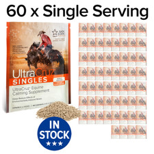 UltraCruz Equine Calming Supplement for Horses 60 Single Serv Pellet 30 Days 