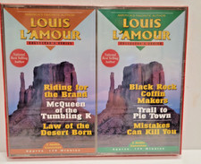 Louis L'Amour Collector's Series 2 Audio Books, 4 Cassettes Vol 1  2 NEW