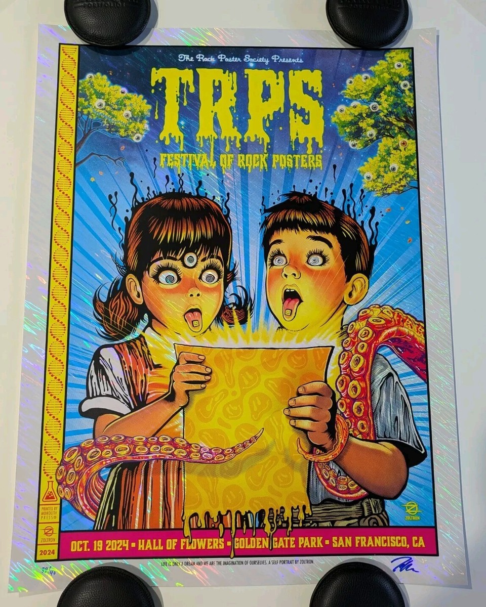 ZOLTRON TRPS White Swirl Foil Poster #32/40 | eBay