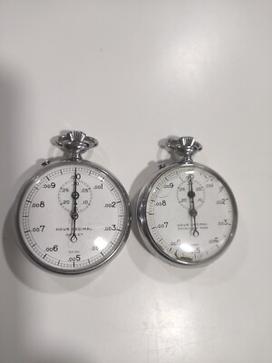 2 CRONOMETRO GALLET Y EXCELSIOR PARK STOPWATCH STOPPUHR RALLY TIMER CHRONOGRAPH