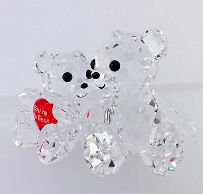 New SWAROVSKI Kris Bear- You're The Best Heart Crystal Figurine