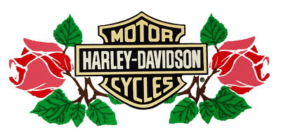 Harley-Davidson Aufkleber Bar + Shield Rosen 12x5 cm Decal HD Auto Motorrad Top