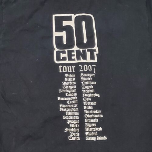 50 Cent Curtis 2007 Tour T-Shirt Size S Black Gildan - Picture 7 of 10