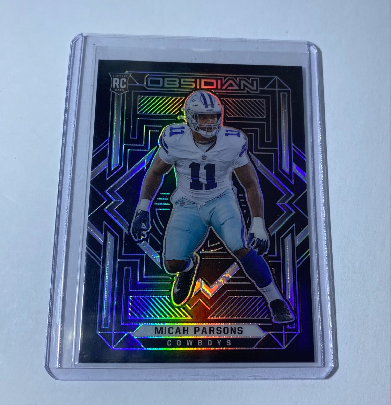2021 Obsidian MICAH PARSONS Rookie Base Silver #163