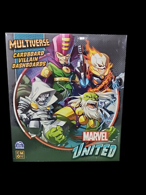 Marvel United Multiverse Cardboard Villain Dashboards Kickstarter Exc Sealed