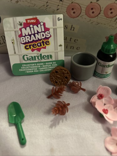 Zuru Mini Marken Create Garden Rosa Orchidee Neu Geöffnet Deko Puppenhaus - Bild 4 von 6
