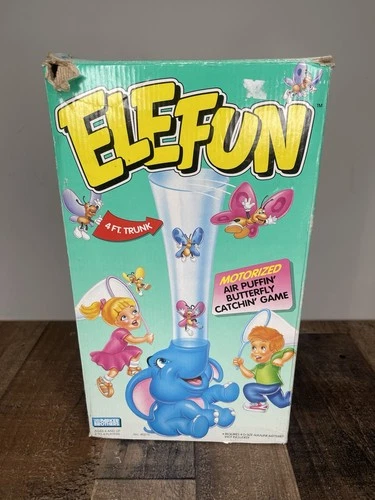Vintage 1993 Elefun Butterfly Catching Game Parker Brothers Tested - Read Desc