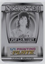 2025 Leaf Metal Pop Century Scripted Printing Plate Black 1/1 Liane Curtis 8d2