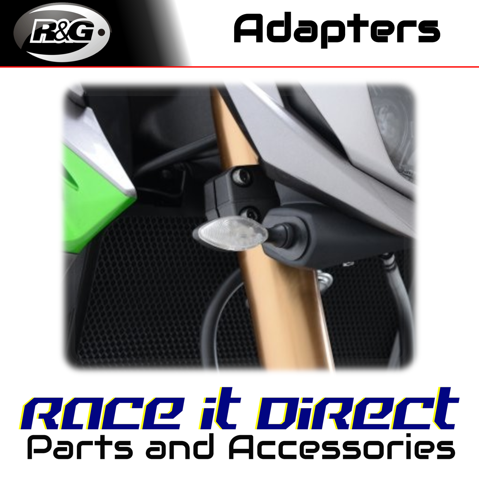 Indicator Adaptor Kit for Kawasaki Ninja 250SL 2014-2017 Front R&G