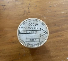 BIRD Electronics Wattmeter Element Slug 500E, 400-1000 MHz, 500W