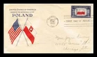 US COVER FIRST DAY OF ISSUE POLAND OVERRUN COUNTRIES GRIMSLAND CACHET