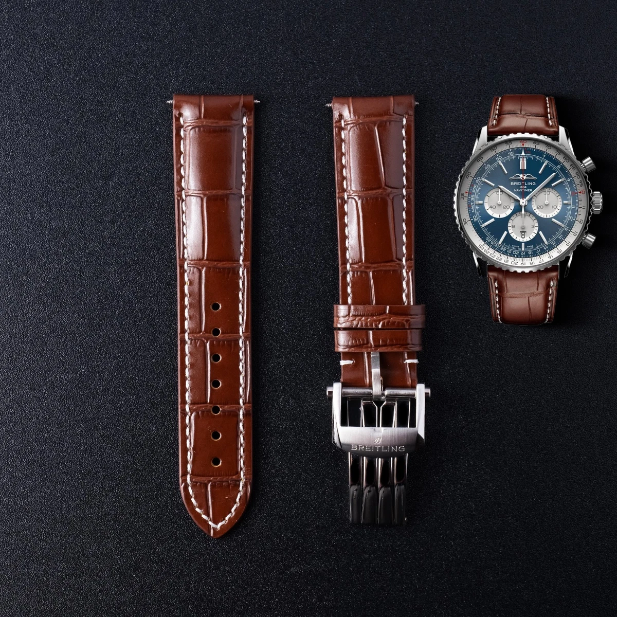 Breitling Leather Wristwatch Bands for sale | eBay