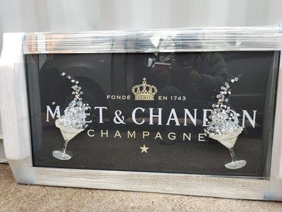 Moet and Chandon Cocktail Glas Liquid Art Bild XL 115x65cm Neu