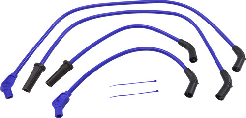 Sumax 409 Pro Race Spark Plug Wire 10.4mm Blue S40638 17-20 Harley FLHR